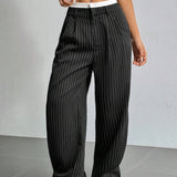Stryx Pinstripe Wide-Leg Hose