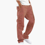 Men's Cargo Hose with Wide Legs and Multiple Pockets