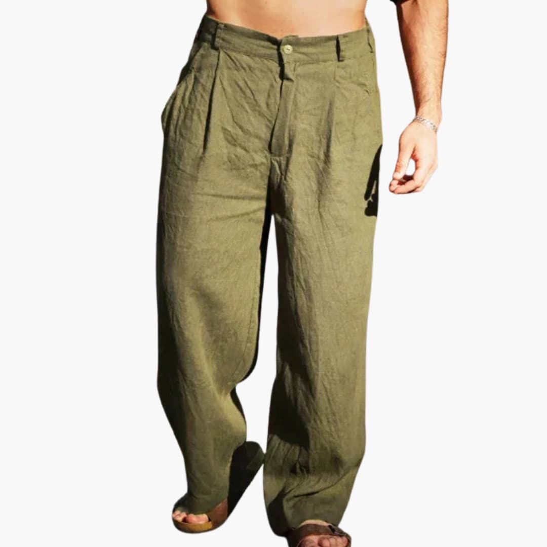 Men's Wide High Waist Hose with Side Pockets