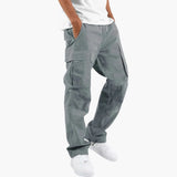 Men's cargo Hose with multiple pockets and straight cut