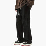 Men's cargo Hose in corduroy with loose fit