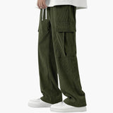 Men's cargo Hose in corduroy with loose fit