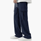 Men's cargo Hose in corduroy with loose fit