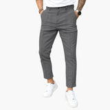 Men's slim fit casual ankle Hose with front seam