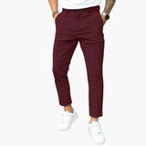 Men's slim fit casual ankle Hose with front seam