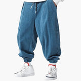 Men's casual corduroy Hose with drawstring waist