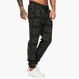 Men's checkered jogger Hose with side pockets