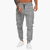 Men's checkered jogger Hose with side pockets