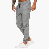Men's checkered jogger Hose with side pockets