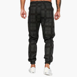 Men's checkered jogger Hose with side pockets