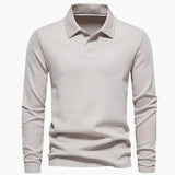 Men's polo with classic collar and slim fit