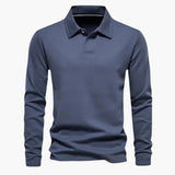 Men's polo with classic collar and slim fit