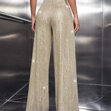 Luna Sequin Wide Leg Hose