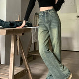 Peyton Vintage Wash Wide Leg Jeans