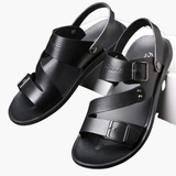 Men's Sandalen with adjustable strap and crossed strap design