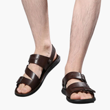 Men's Sandalen with adjustable strap and crossed strap design