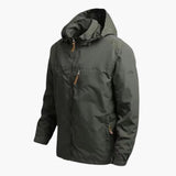 Men's Hoodie Jacke with Zipper Closure and Pockets