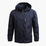 Men's Hoodie Jacke with Zipper Closure and Pockets