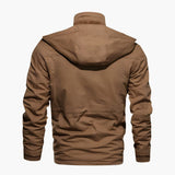 Men's Hoodie Jacke with Multiple Front Pockets