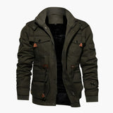 Men's Hoodie Jacke with Multiple Front Pockets