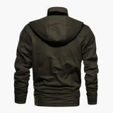 Men's Hoodie Jacke with Multiple Front Pockets
