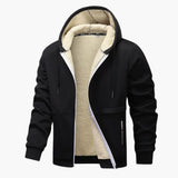 Men's hooded Jacke with inner lining