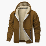 Men's hooded Jacke with inner lining