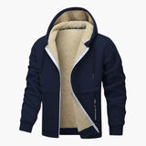 Men's hooded Jacke with inner lining