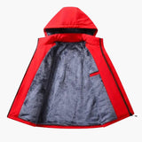 Men's hoodie with zip closure