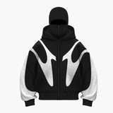 Men's zip-up hoodie with hood