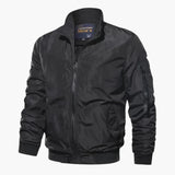 Men's bomber Jacke with zipper and sleeve pocket