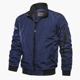 Men's bomber Jacke with zipper and sleeve pocket