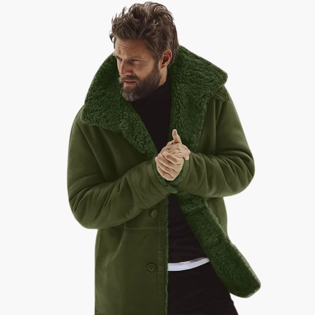 Men's winter Jacke with wide collar