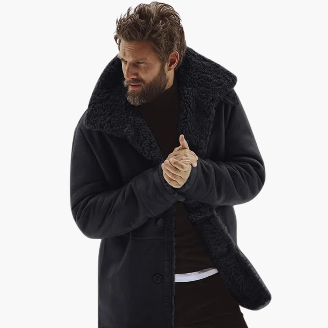Men's winter Jacke with wide collar