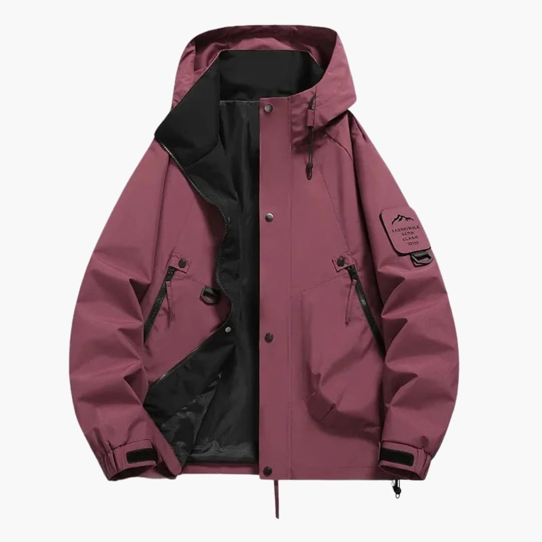 Unisex ski Jacke with integrated hood and full zip