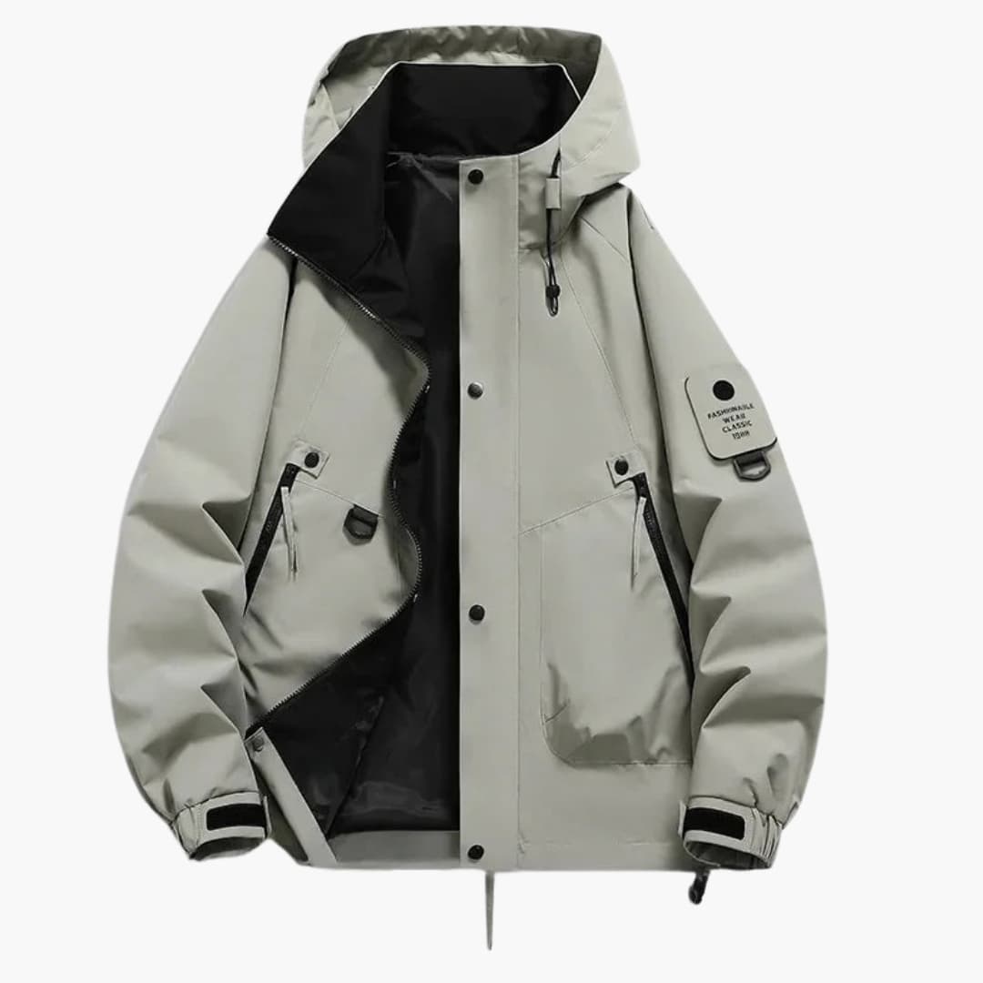 Unisex ski Jacke with integrated hood and full zip