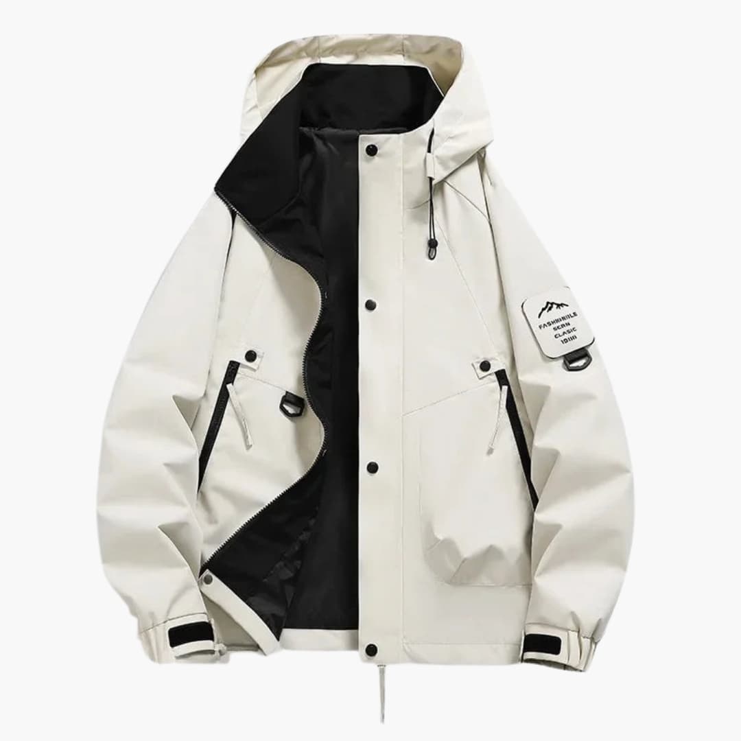 Unisex ski Jacke with integrated hood and full zip