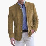 Elegant Jacke with stand-up collar for men
