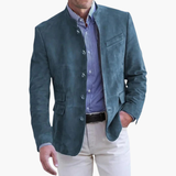 Elegant Jacke with stand-up collar for men