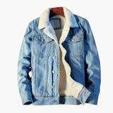 Men's denim Jacke with button closure