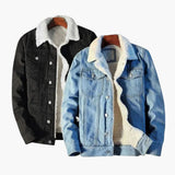 Men's denim Jacke with button closure