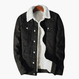 Men's denim Jacke with button closure