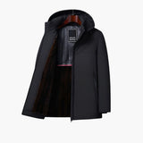 Men's hooded Jacke with zip closure
