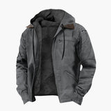 Men's hooded Jacke with pockets