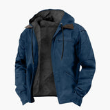 Men's hooded Jacke with pockets