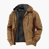 Men's hooded Jacke with pockets
