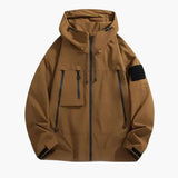 Men's Jacke with hood and multiple pockets