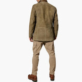 Men's Jacke with lapel collar and button closure