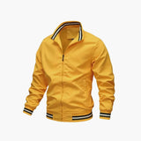 Men's Jacke with zipper and ribbed hem
