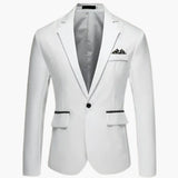 Men's Jacke with notched lapel and flap pockets